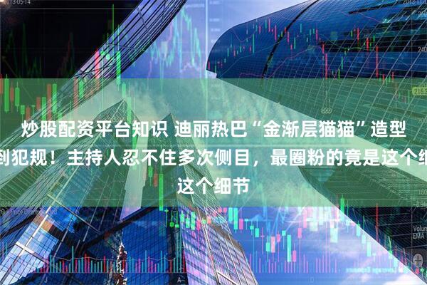 炒股配资平台知识 迪丽热巴“金渐层猫猫”造型美到犯规！主持人忍不住多次侧目，最圈粉的竟是这个细节